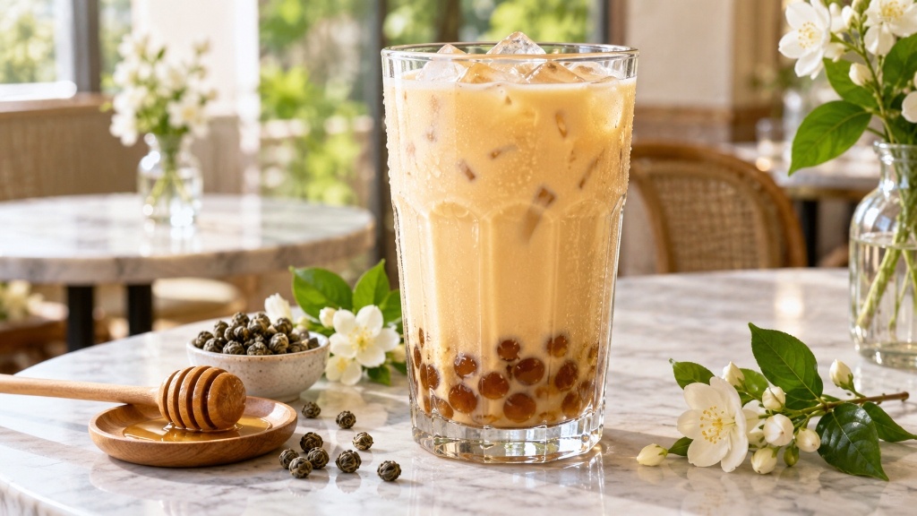 Jasmine Milk Tea: Floral Green Tea Boba Recipe