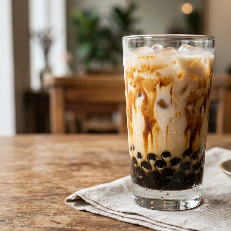 Iced roasted oolong milk tea thumbnail square