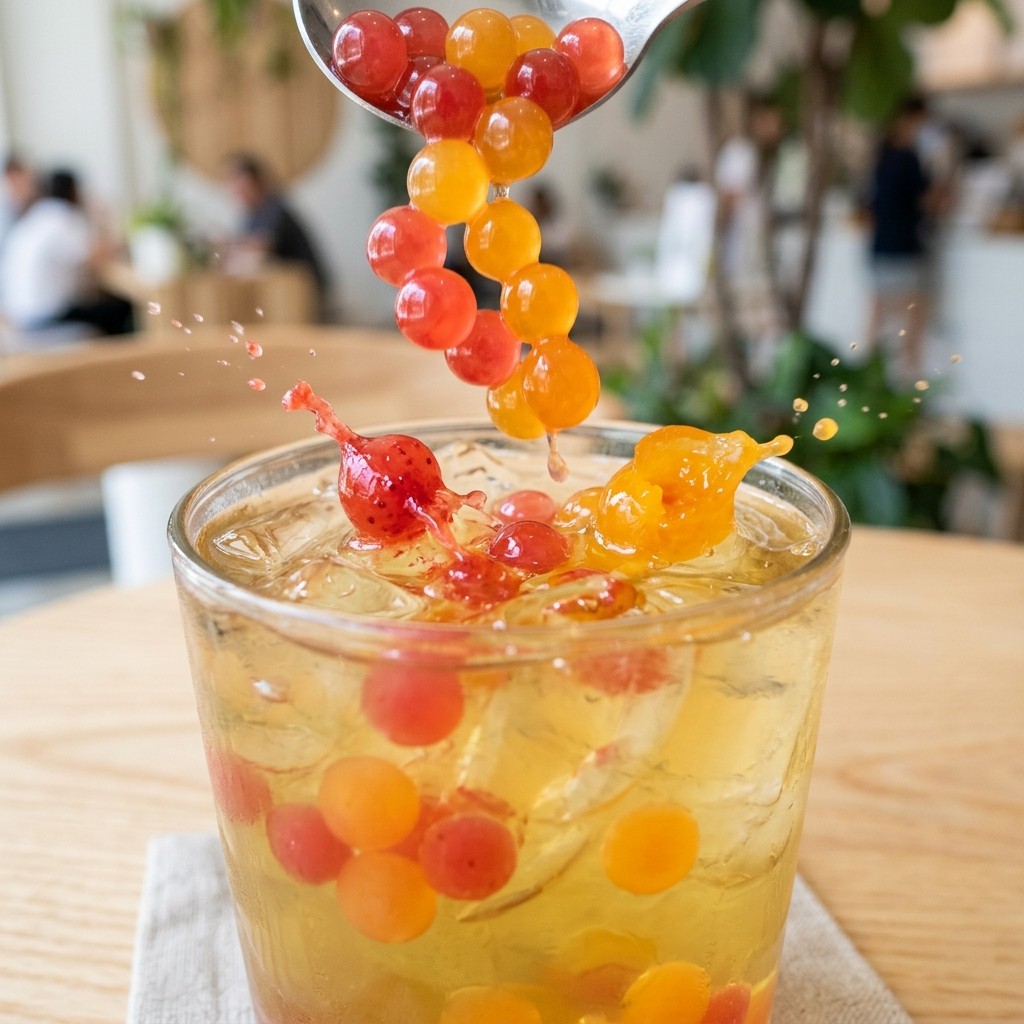 Fruit flavored popping boba pearls guide