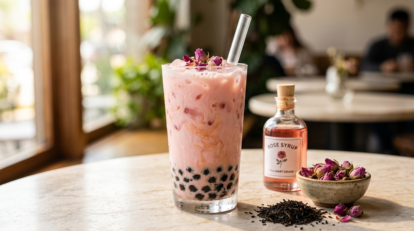 Rose Milk Tea: Floral Boba Recipe and Best Toppings
