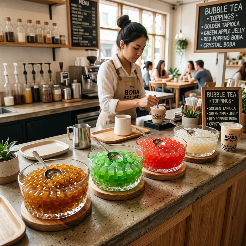 Toppings Calories Comparison Comparative chart of bubble tea topping calorie counts
