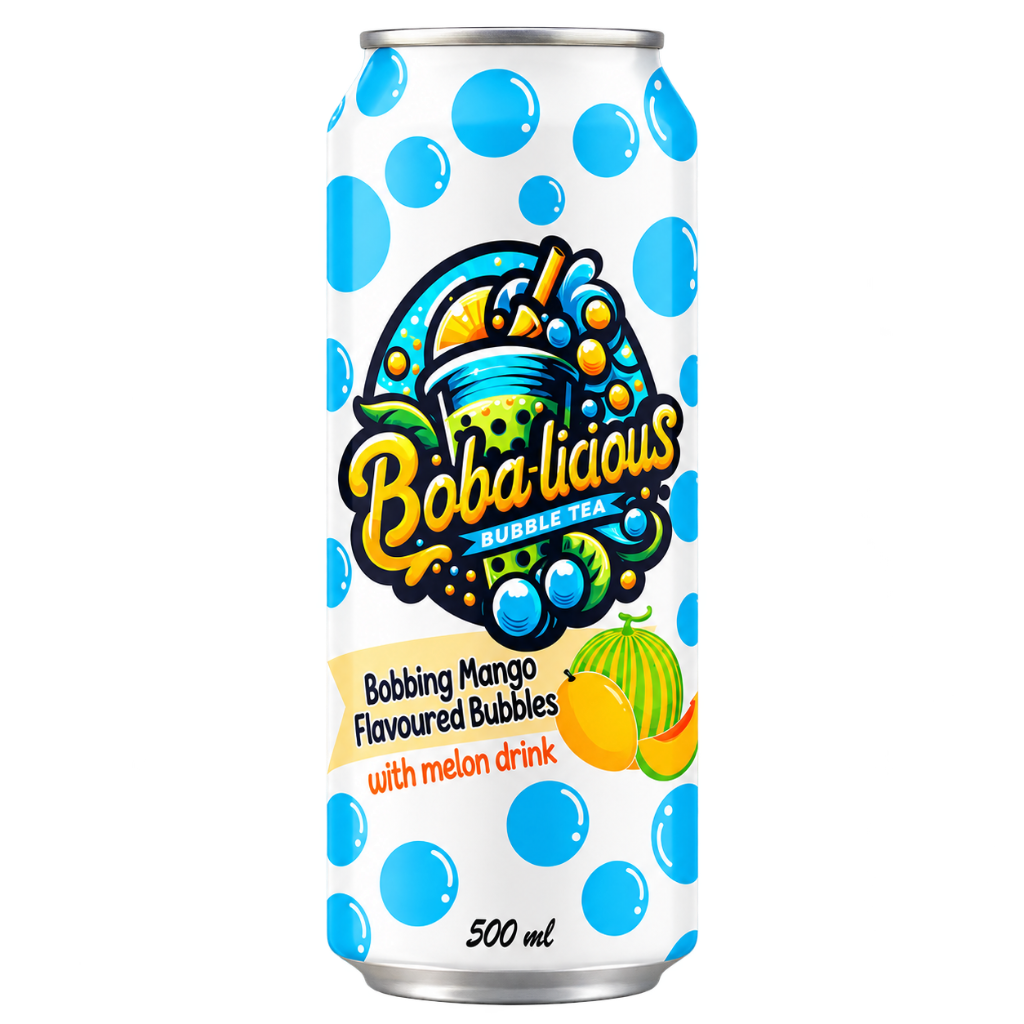 Bobalicious 500ml Bubble Tea Can Single Packshot