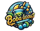 Bobalicious logo with vibrant fruit illustration.