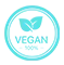 Certified 100% Vegan product with a cruelty-free guarantee.